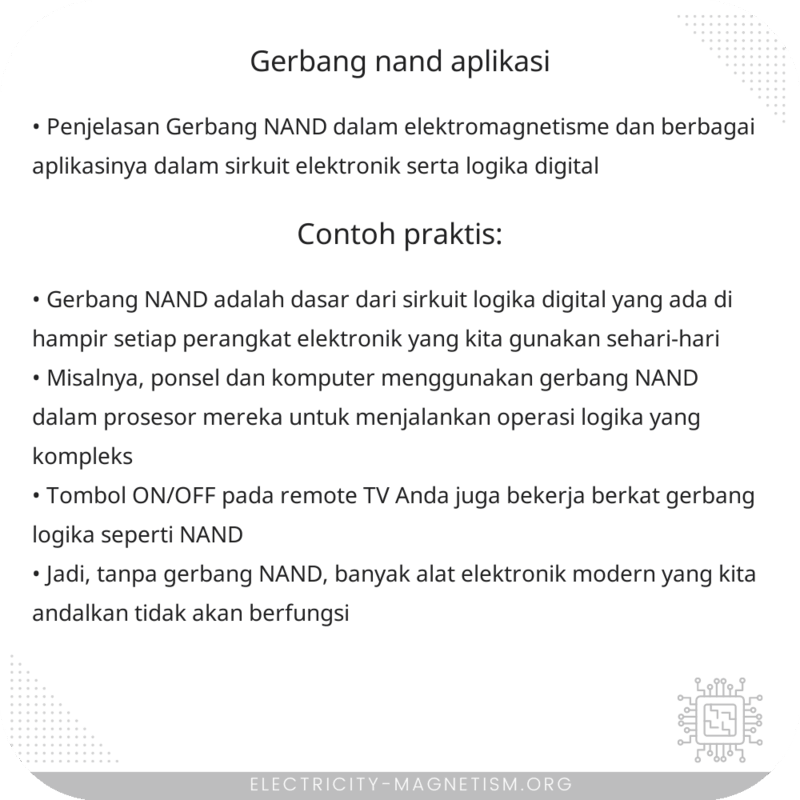Gerbang NAND | Aplikasi