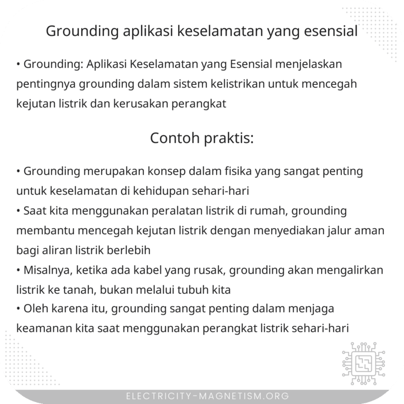 Grounding | Aplikasi Keselamatan yang Esensial