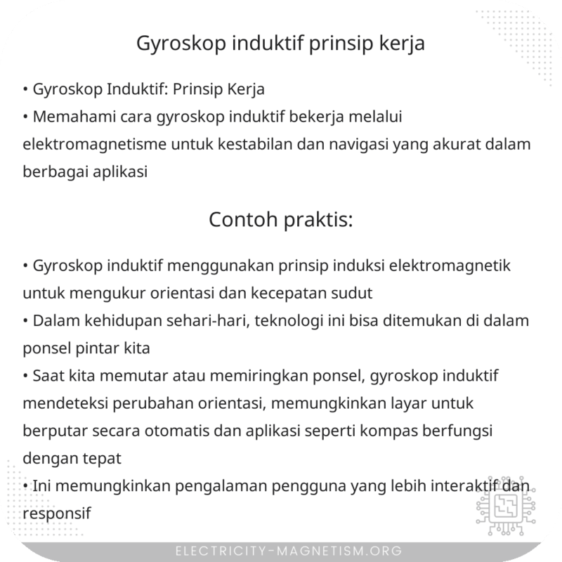 Gyroskop Induktif | Prinsip Kerja
