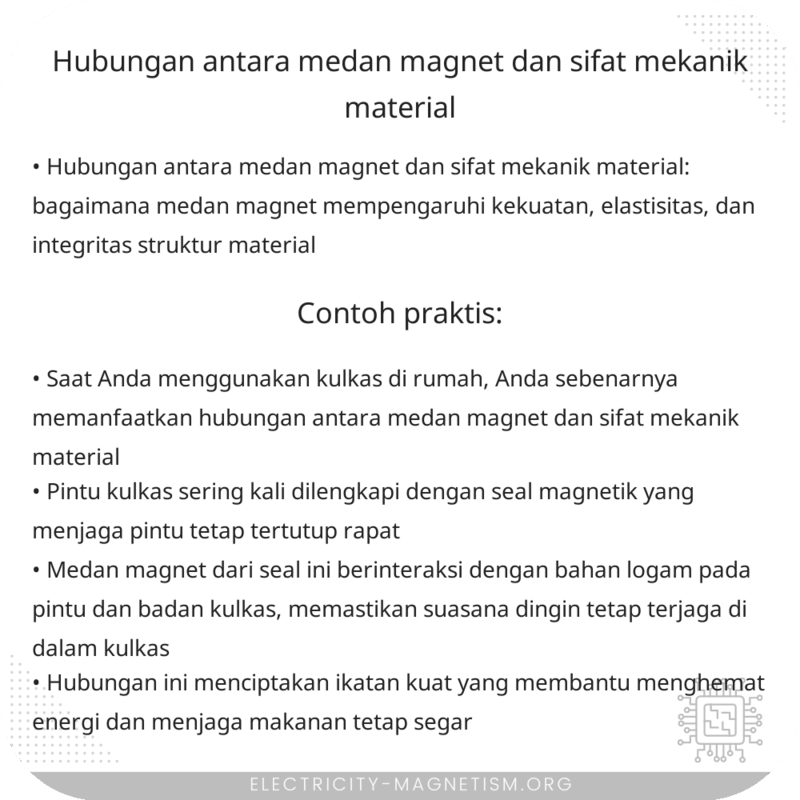 Hubungan Antara Medan Magnet dan Sifat Mekanik Material