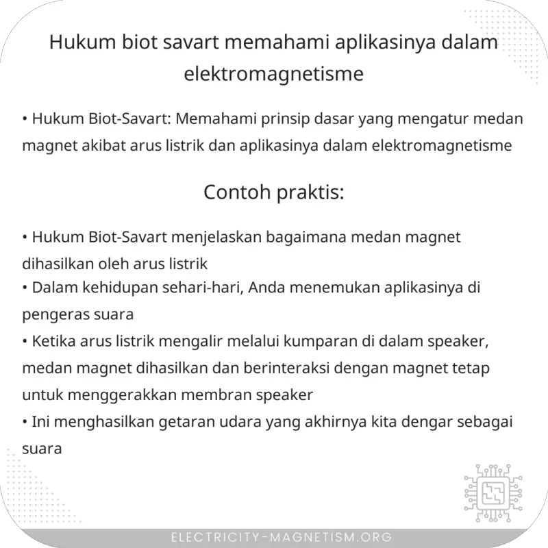 Hukum Biot-Savart | Memahami Aplikasinya dalam Elektromagnetisme