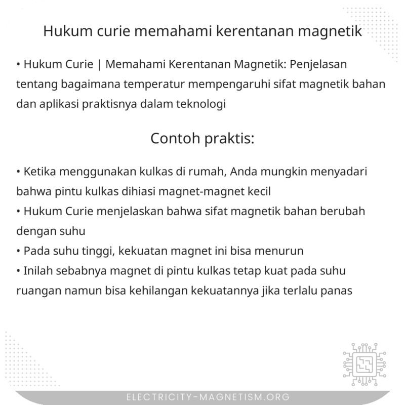 Hukum Curie | Memahami Kerentanan Magnetik