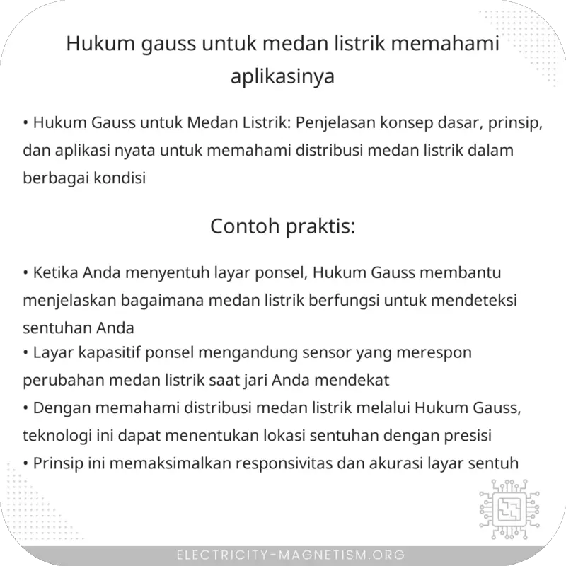 Hukum Gauss untuk Medan Listrik | Memahami Aplikasinya