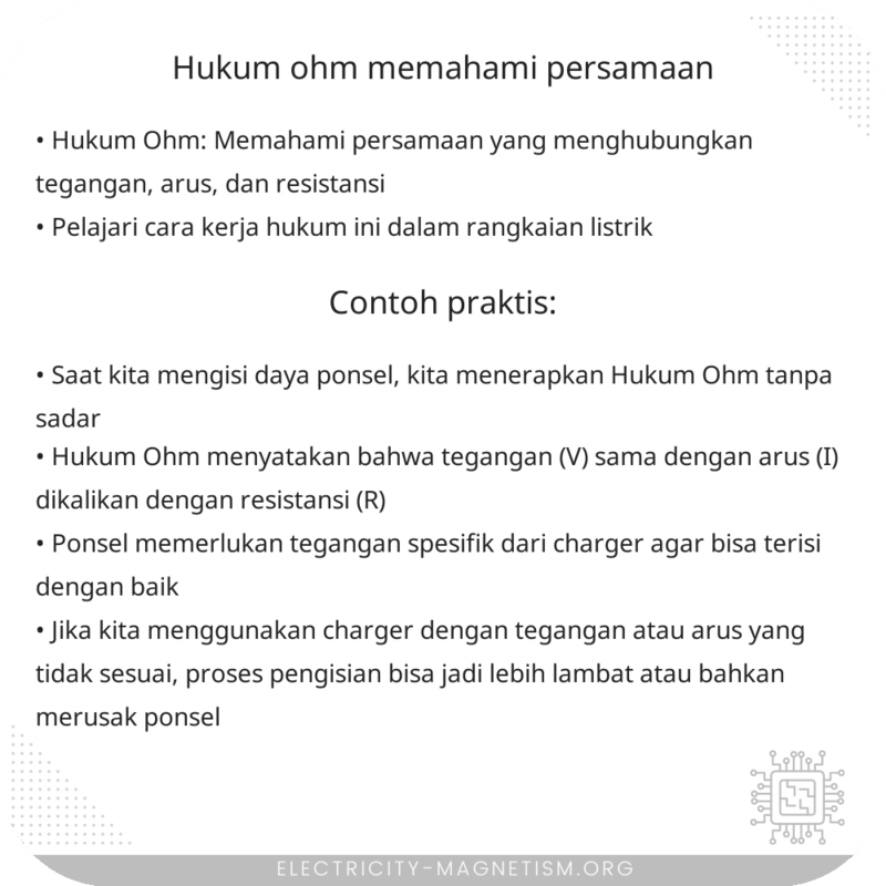 Hukum Ohm | Memahami Persamaan