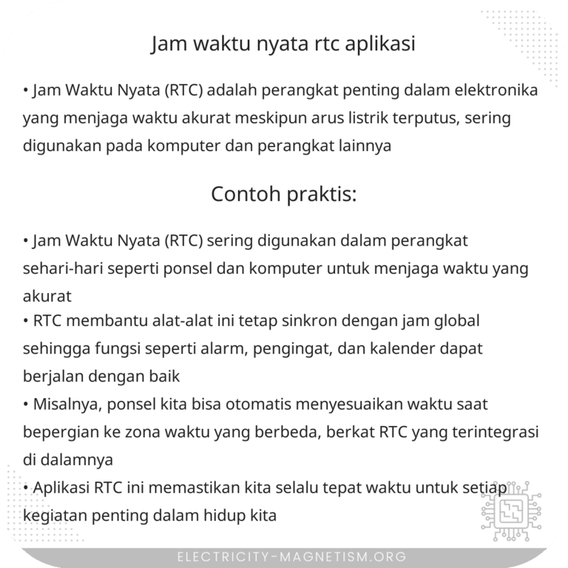 Jam Waktu Nyata (RTC) | Aplikasi