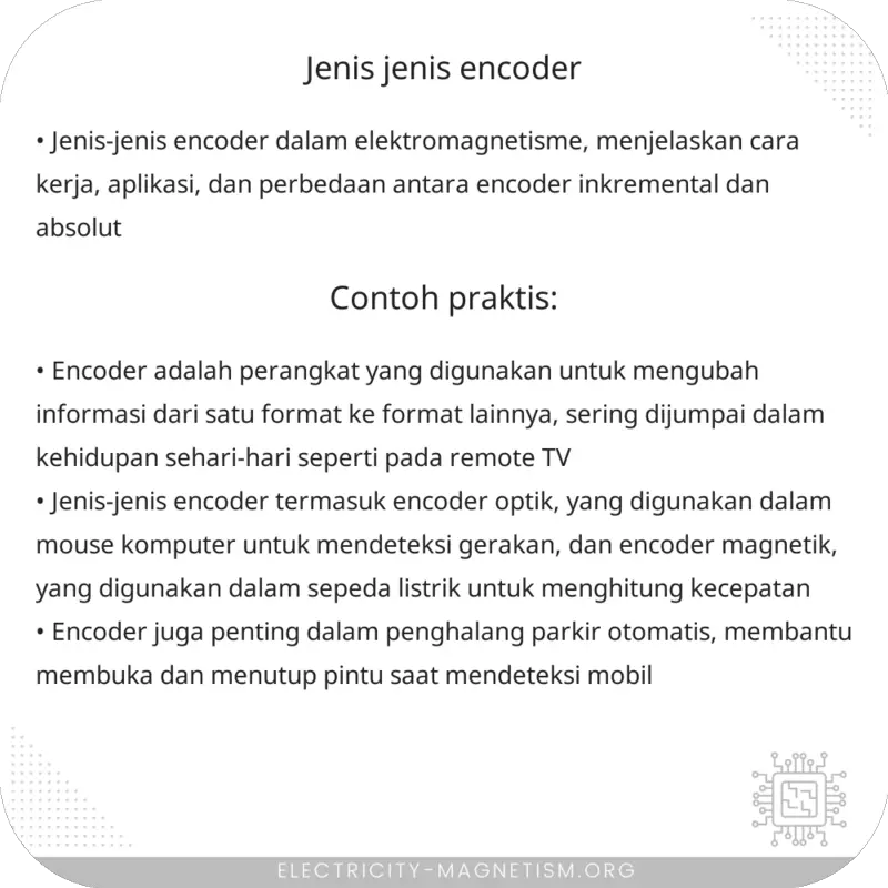 Jenis-Jenis Encoder