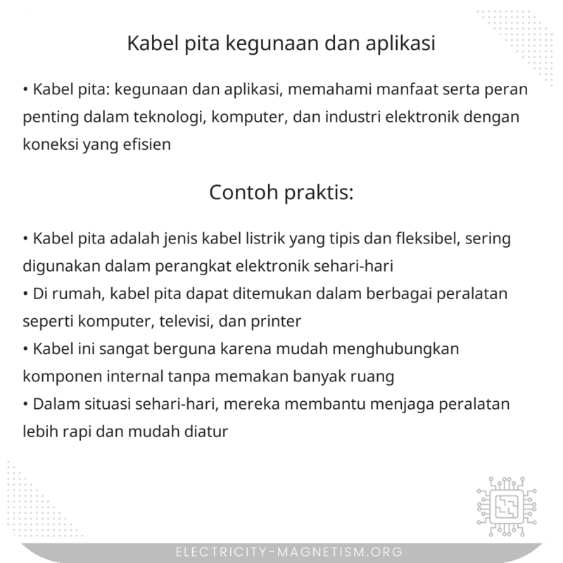 Kabel Pita | Kegunaan dan Aplikasi