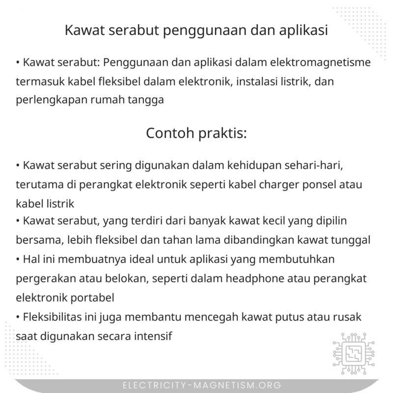 Kawat Serabut | Penggunaan dan Aplikasi