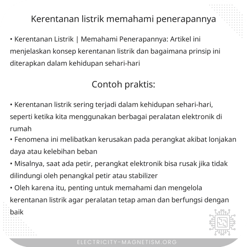 Kerentanan Listrik | Memahami Penerapannya