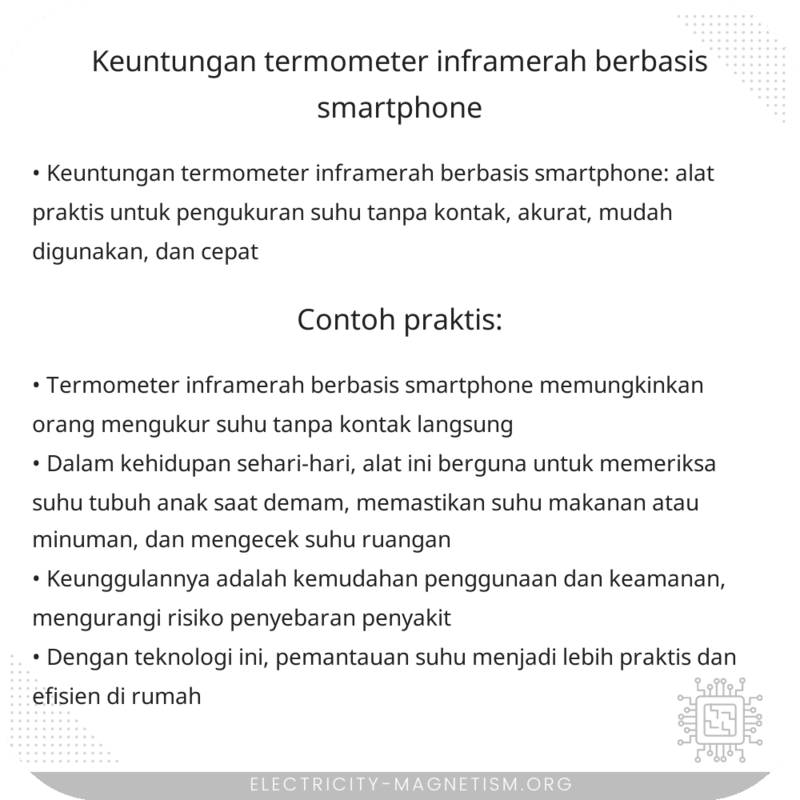 Keuntungan Termometer Inframerah Berbasis Smartphone