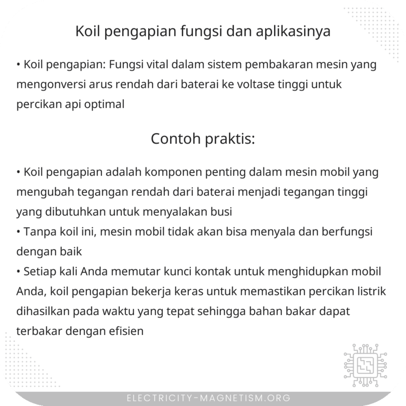 Koil Pengapian | Fungsi dan Aplikasinya