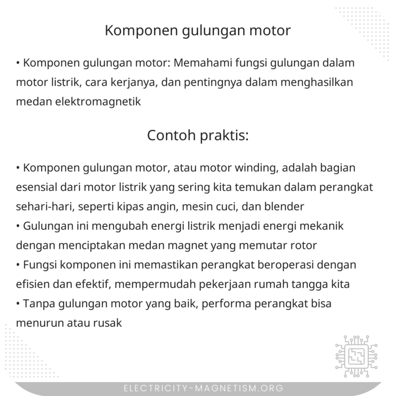 Komponen Gulungan Motor