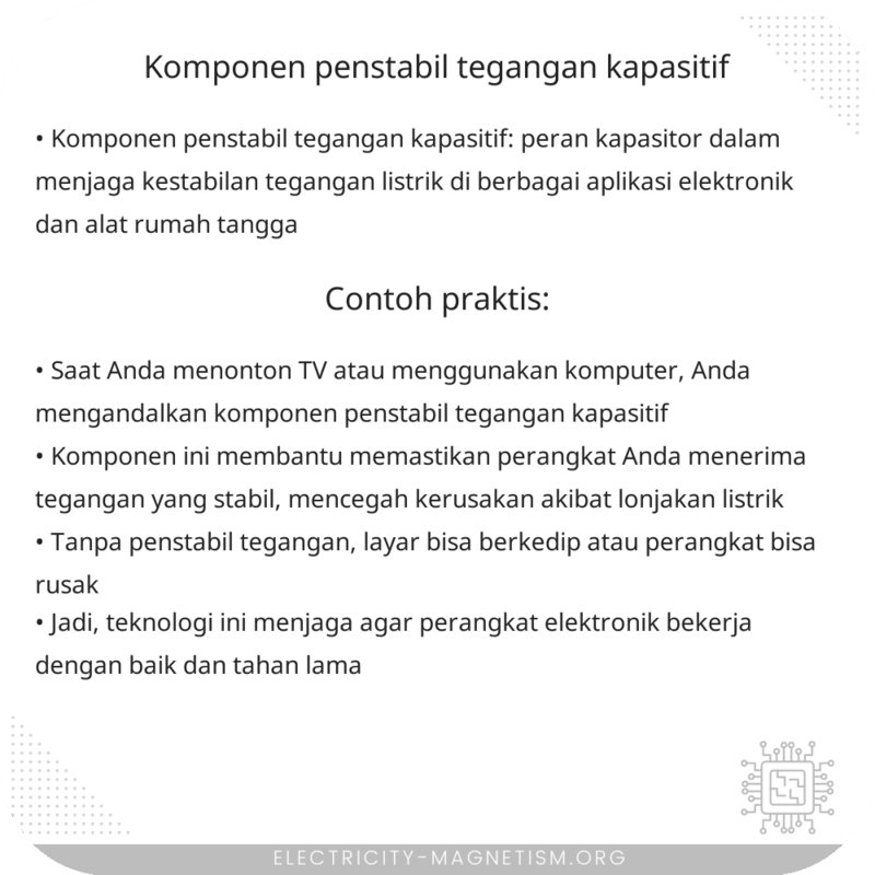 Komponen Penstabil Tegangan Kapasitif