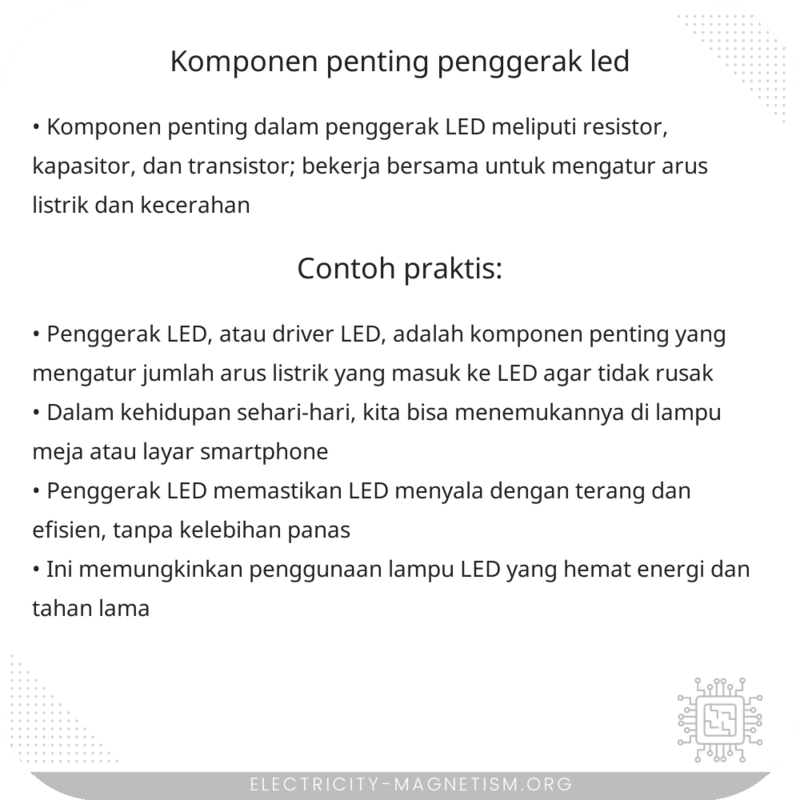 Komponen Penting | Penggerak LED