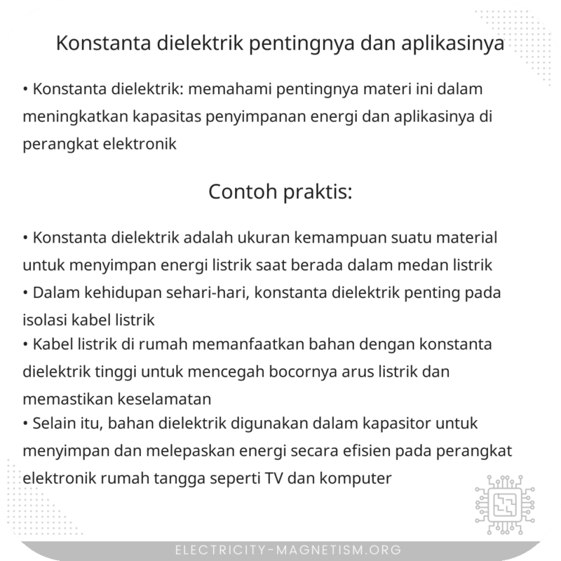 Konstanta Dielektrik | Pentingnya dan Aplikasinya