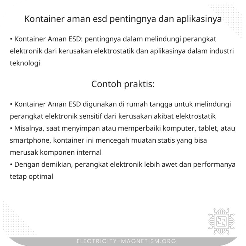 Kontainer Aman ESD | Pentingnya dan Aplikasinya