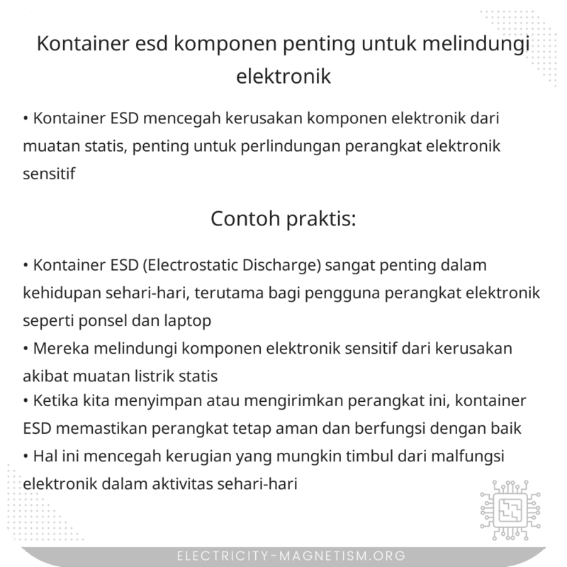 Kontainer ESD | Komponen Penting untuk Melindungi Elektronik