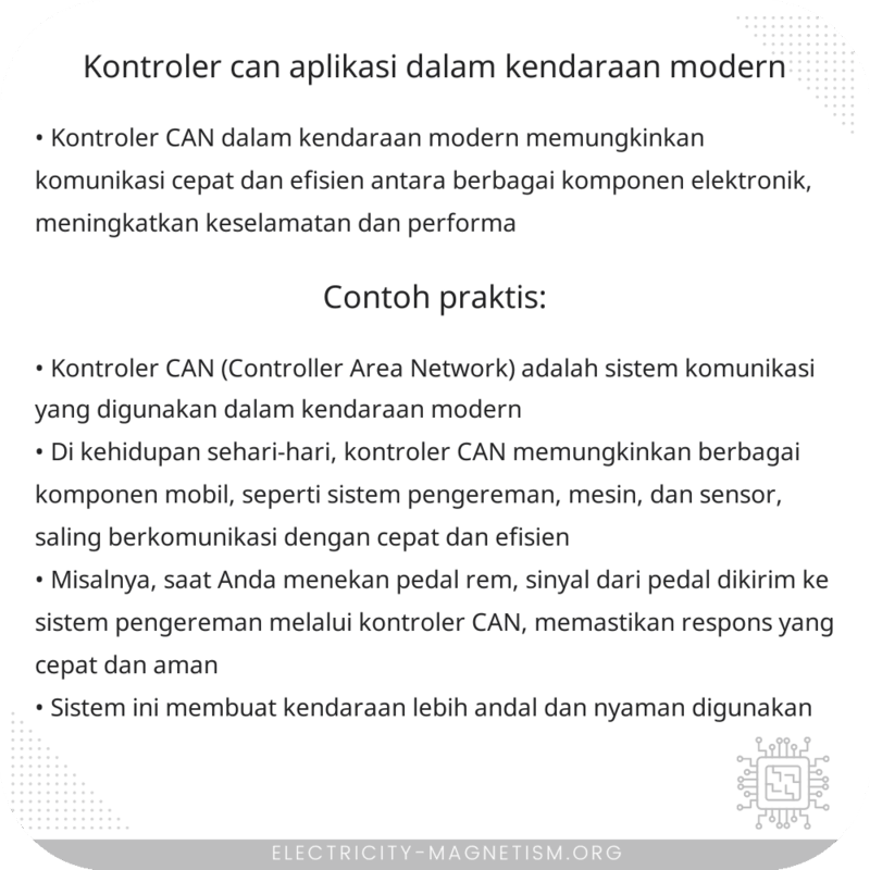 Kontroler CAN | Aplikasi dalam Kendaraan Modern