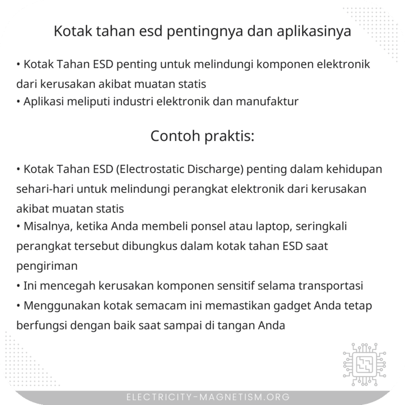 Kotak Tahan ESD | Pentingnya dan Aplikasinya