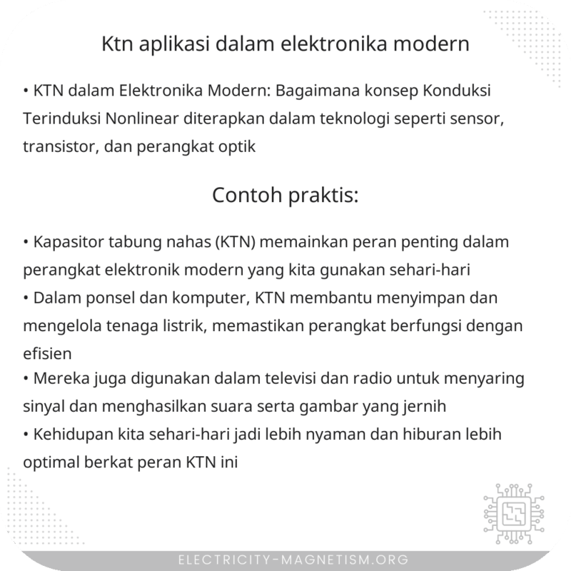 KTN | Aplikasi dalam Elektronika Modern