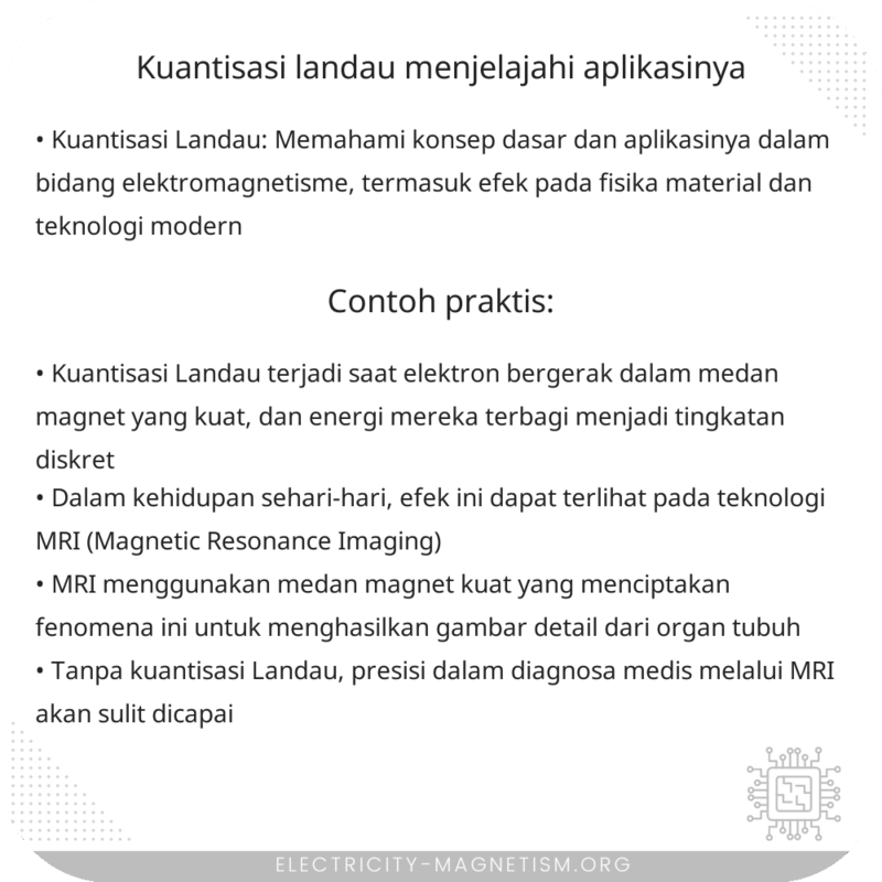 Kuantisasi Landau | Menjelajahi Aplikasinya