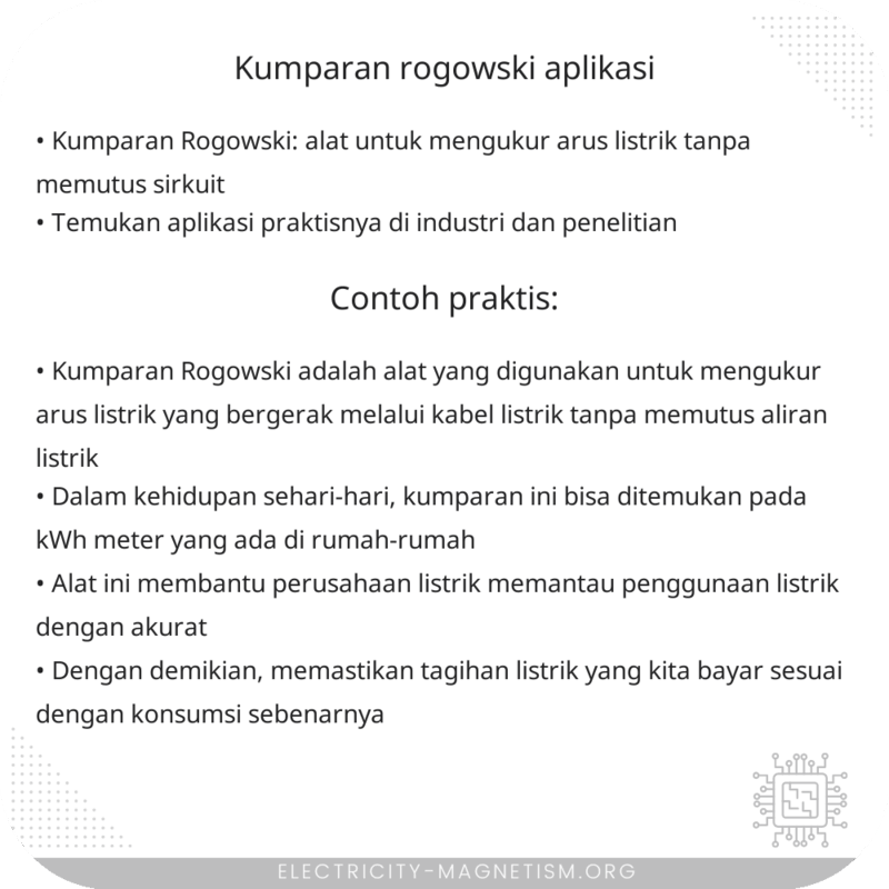 Kumparan Rogowski | Aplikasi