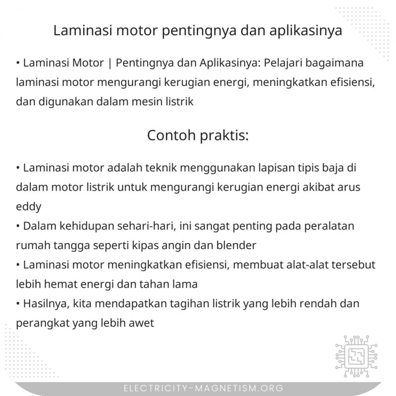 Laminasi Motor | Pentingnya dan Aplikasinya