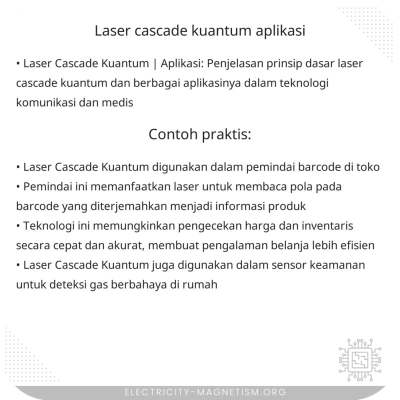 Laser Cascade Kuantum | Aplikasi