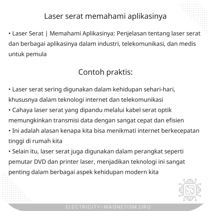 Laser Serat | Memahami Aplikasinya