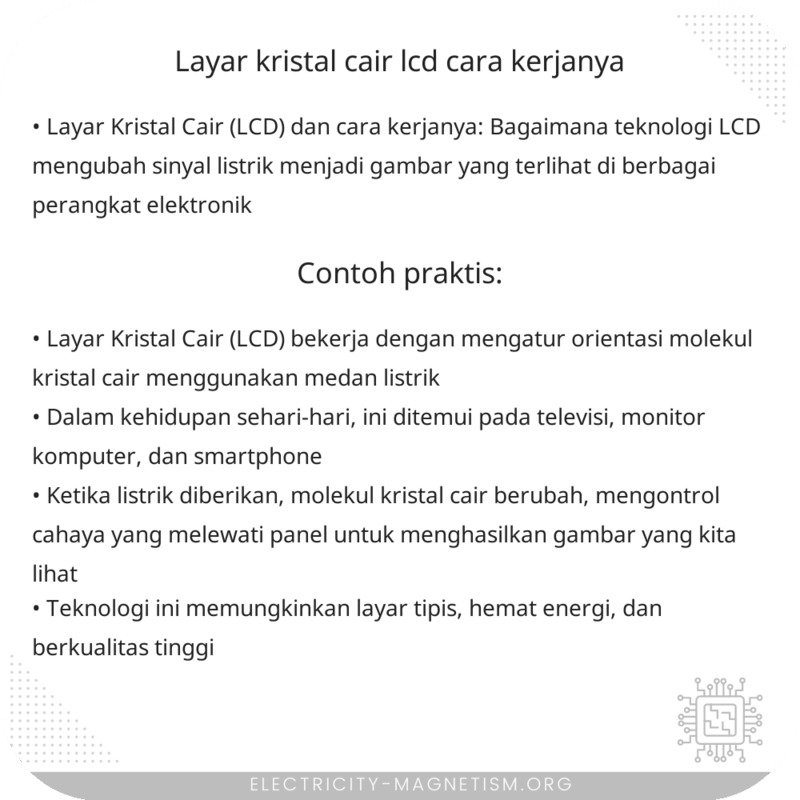 Layar Kristal Cair (LCD) | Cara Kerjanya