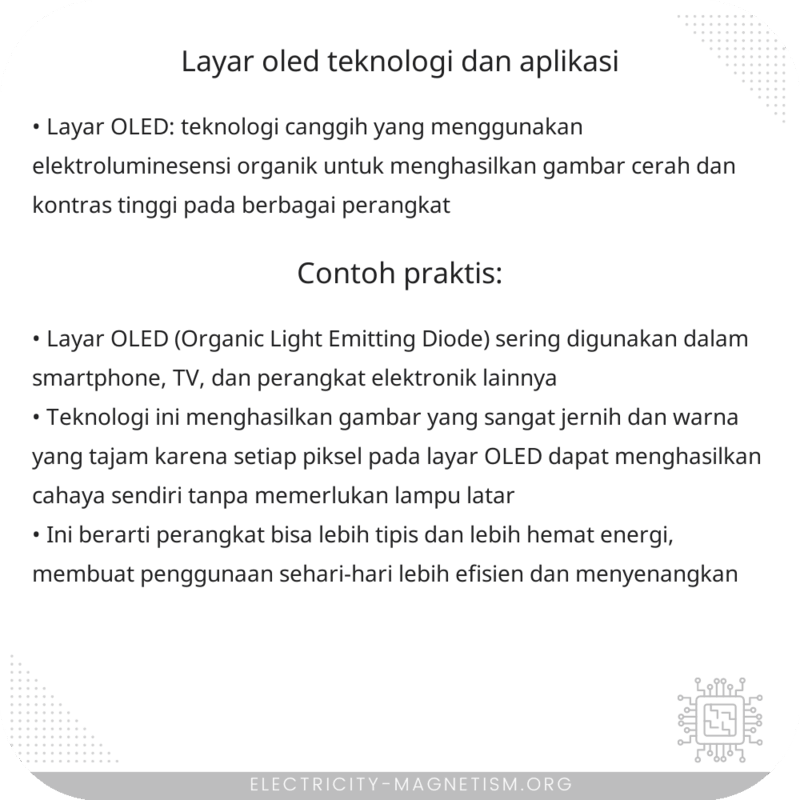 Layar OLED | Teknologi dan Aplikasi