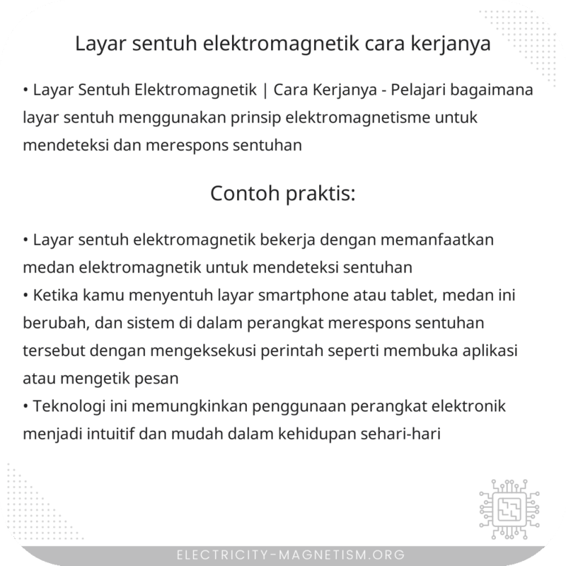 Layar Sentuh Elektromagnetik | Cara Kerjanya
