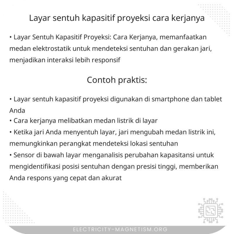 Layar Sentuh Kapasitif Proyeksi | Cara Kerjanya
