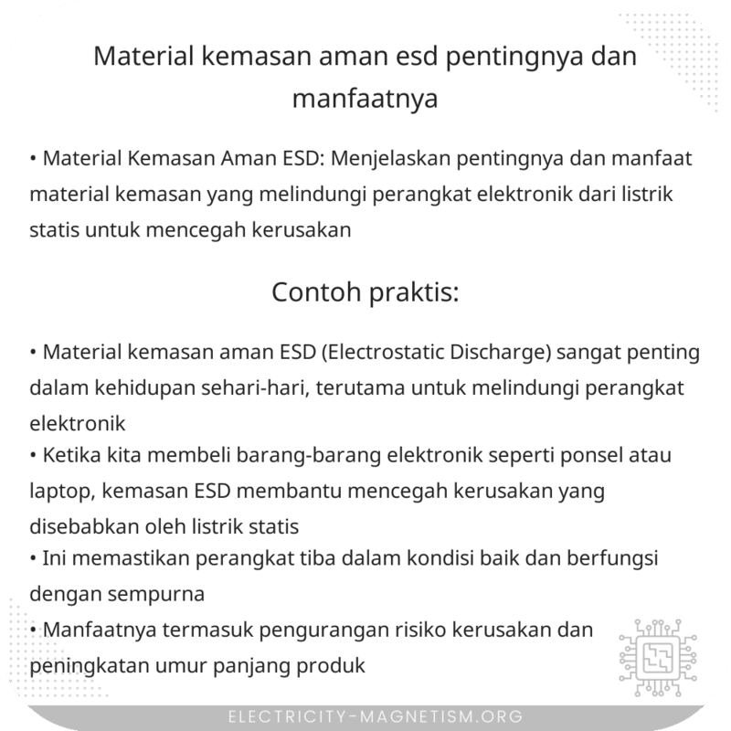 Material Kemasan Aman ESD | Pentingnya dan Manfaatnya