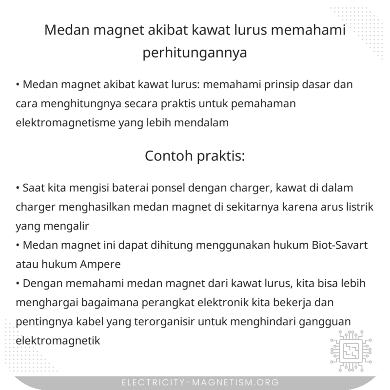Medan Magnet Akibat Kawat Lurus | Memahami Perhitungannya