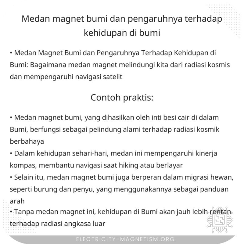 Medan Magnet Bumi dan Pengaruhnya Terhadap Kehidupan di Bumi