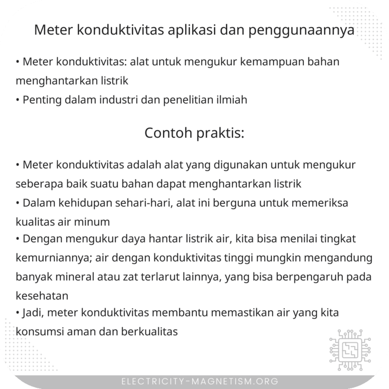 Meter Konduktivitas | Aplikasi dan Penggunaannya