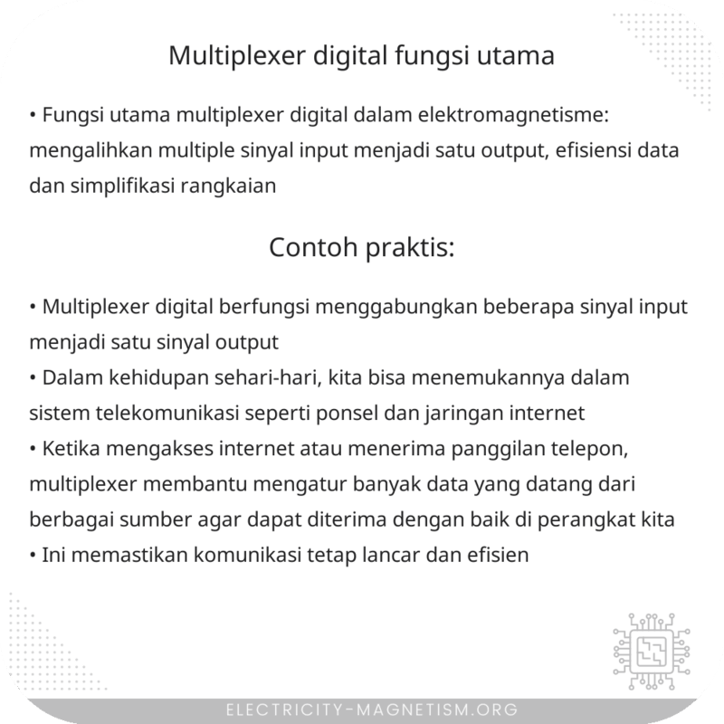 Multiplexer Digital: Fungsi Utama