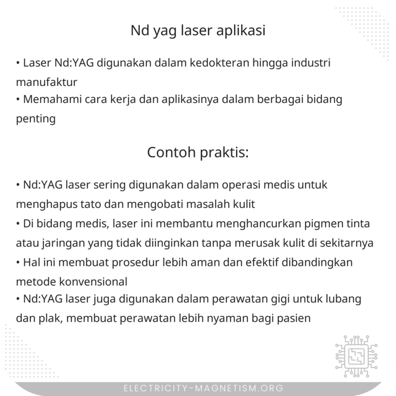 Nd:YAG Laser | Aplikasi