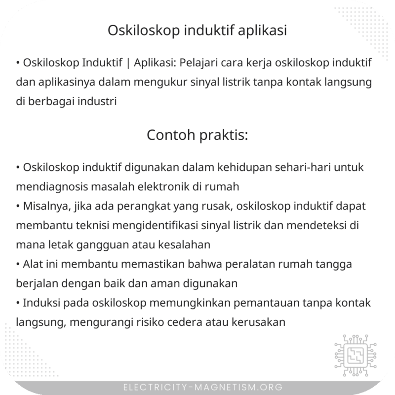 Oskiloskop Induktif | Aplikasi