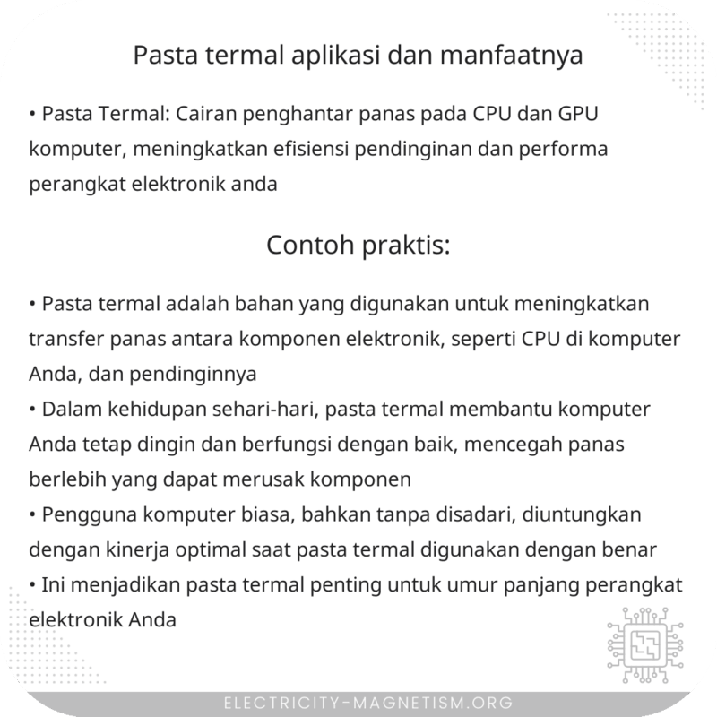 Pasta Termal | Aplikasi dan Manfaatnya