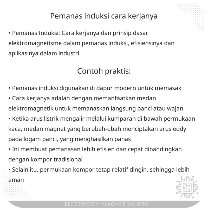 Pemanas Induksi | Cara Kerjanya