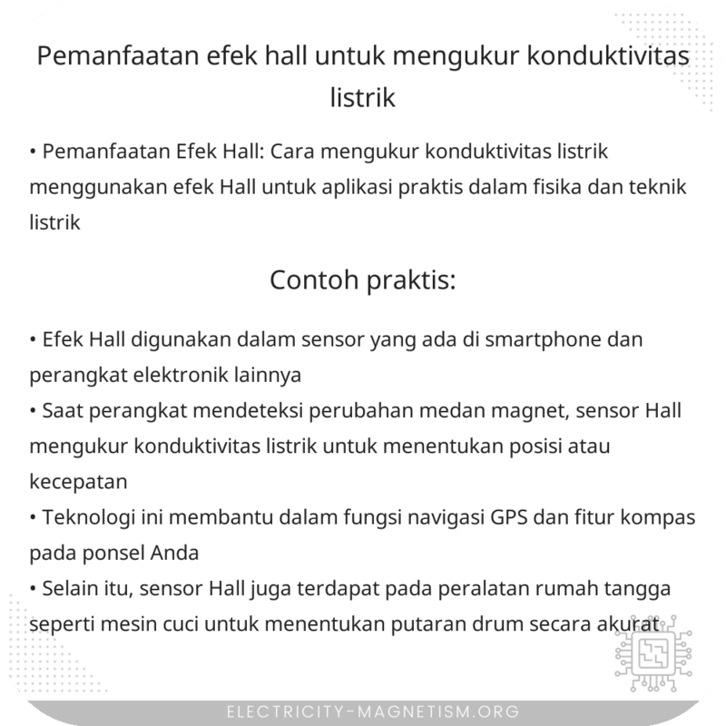 Pemanfaatan Efek Hall untuk Mengukur Konduktivitas Listrik