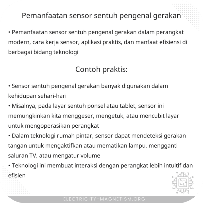 Pemanfaatan Sensor Sentuh Pengenal Gerakan