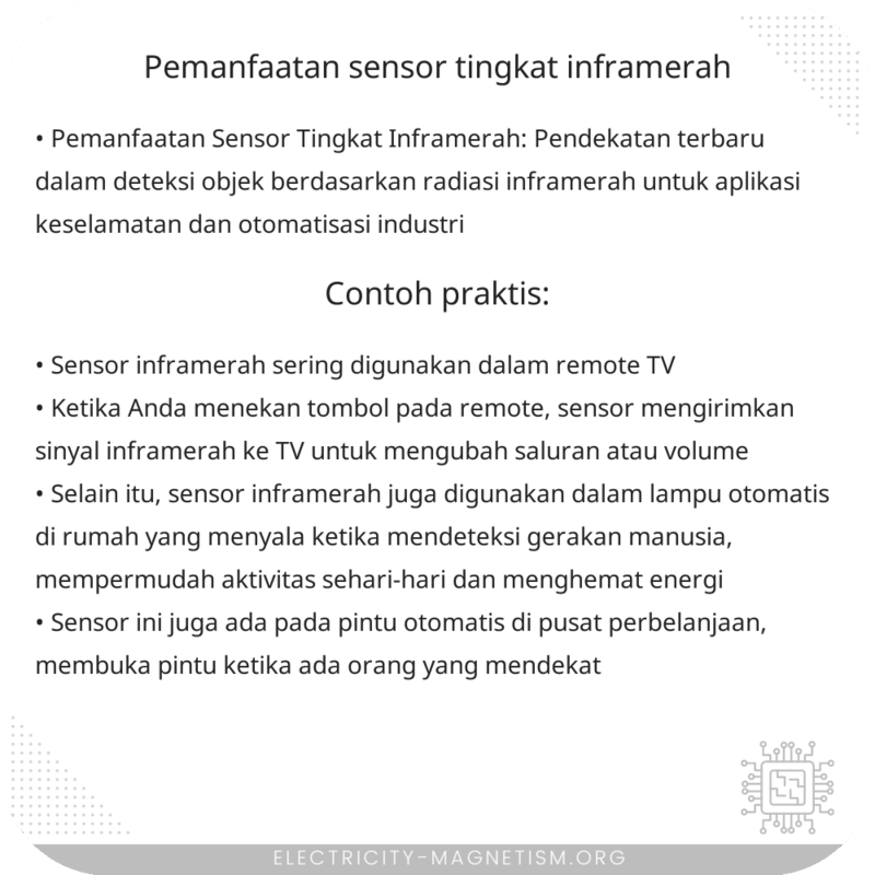 Pemanfaatan Sensor Tingkat Inframerah