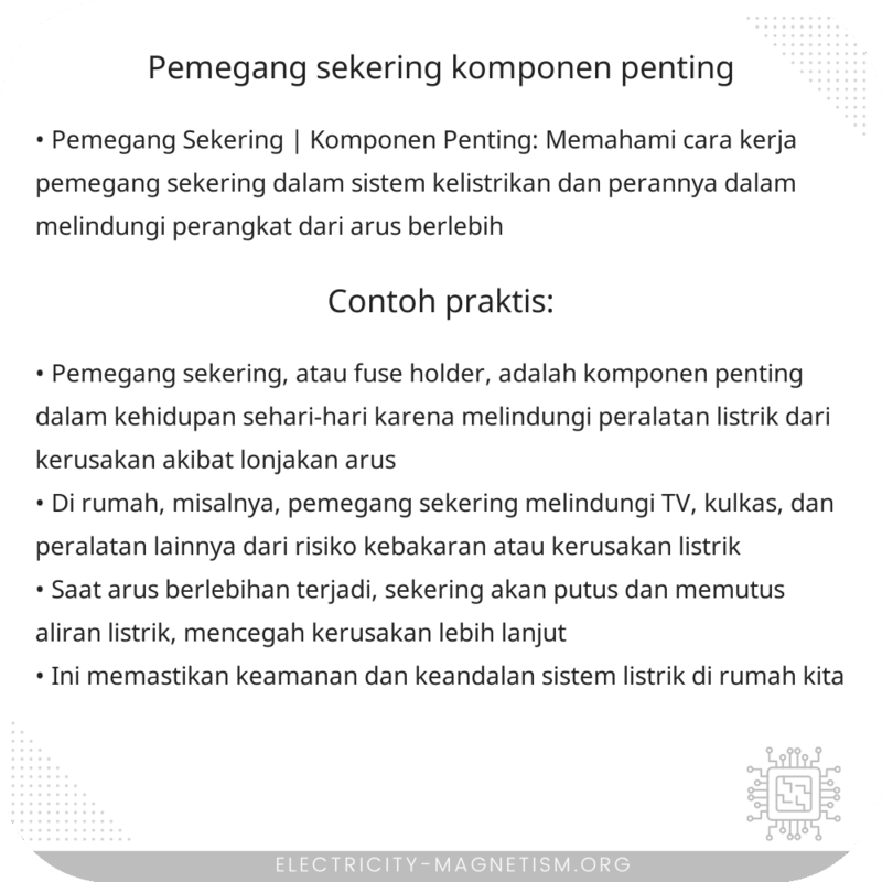 Pemegang Sekering | Komponen Penting