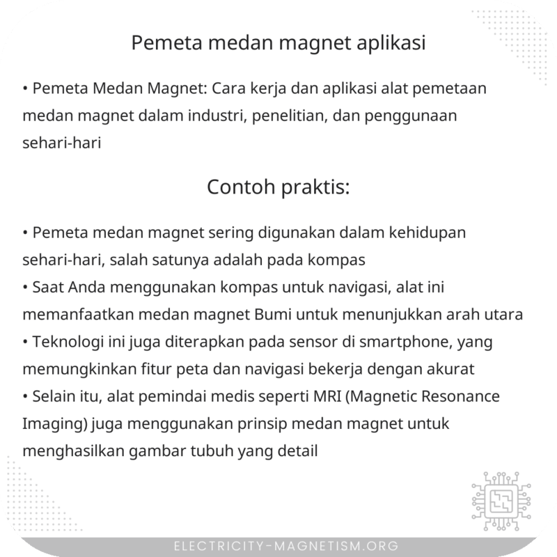 Pemeta Medan Magnet | Aplikasi