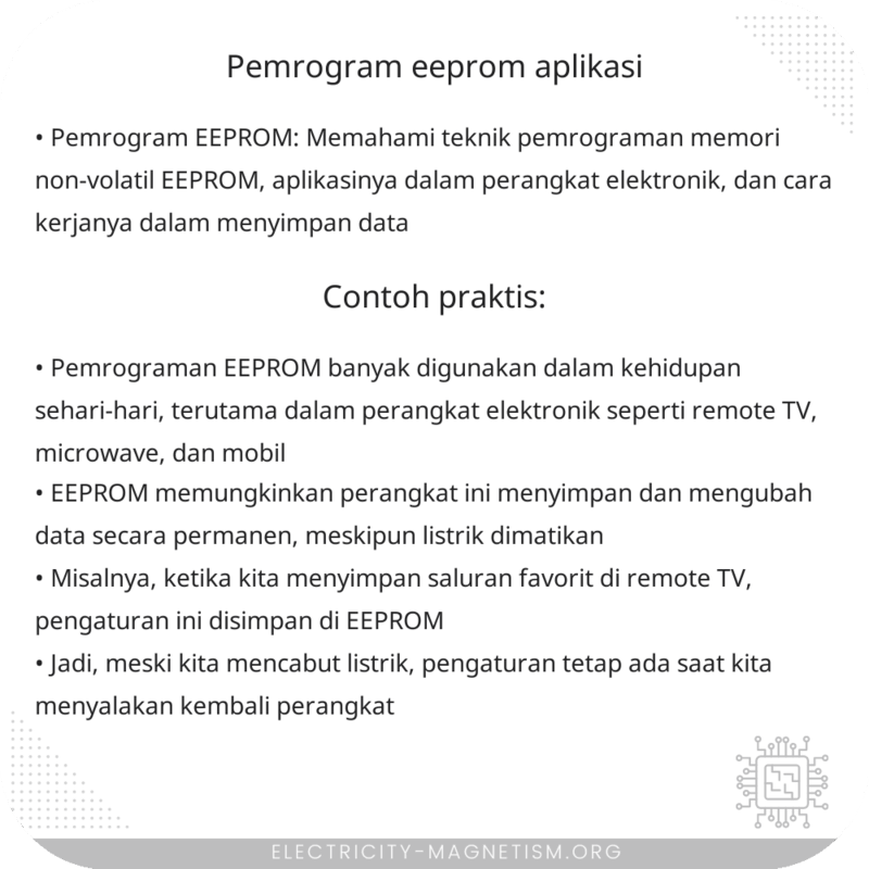 Pemrogram EEPROM | Aplikasi