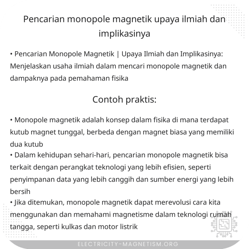 Pencarian Monopole Magnetik | Upaya Ilmiah dan Implikasinya