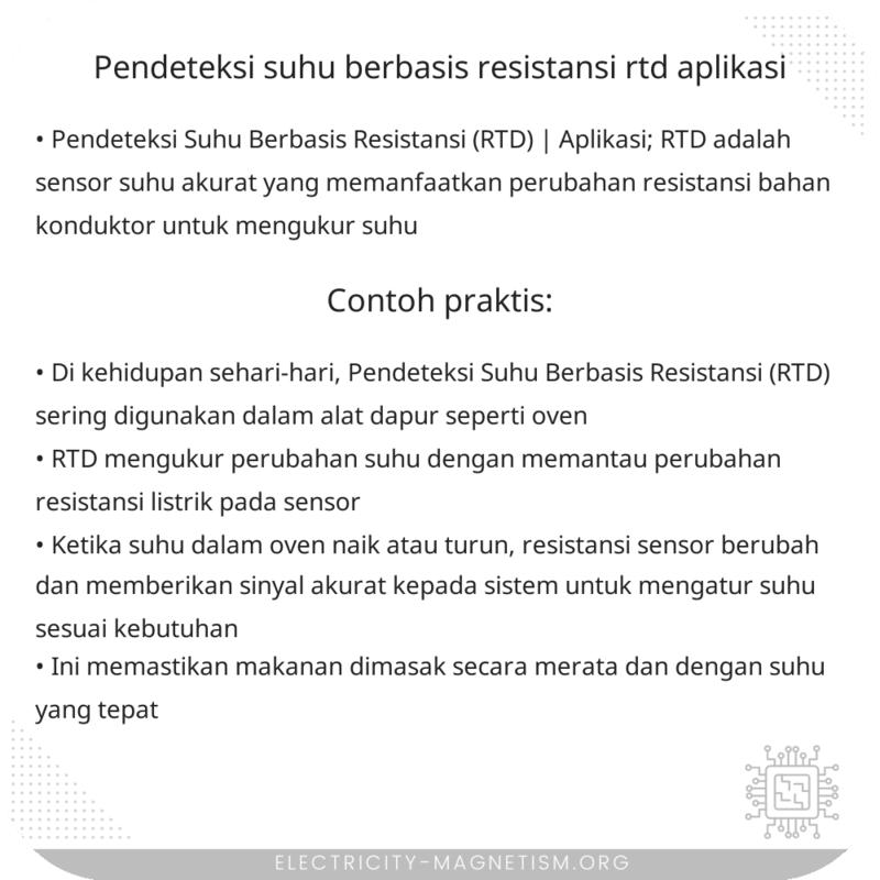 Pendeteksi Suhu Berbasis Resistansi (RTD) | Aplikasi